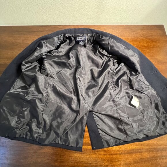 Lands' End Boys Classic Wool Blend Navy Formal Blazer Gold Buttons Lined Size 8 - Picture 10 of 12